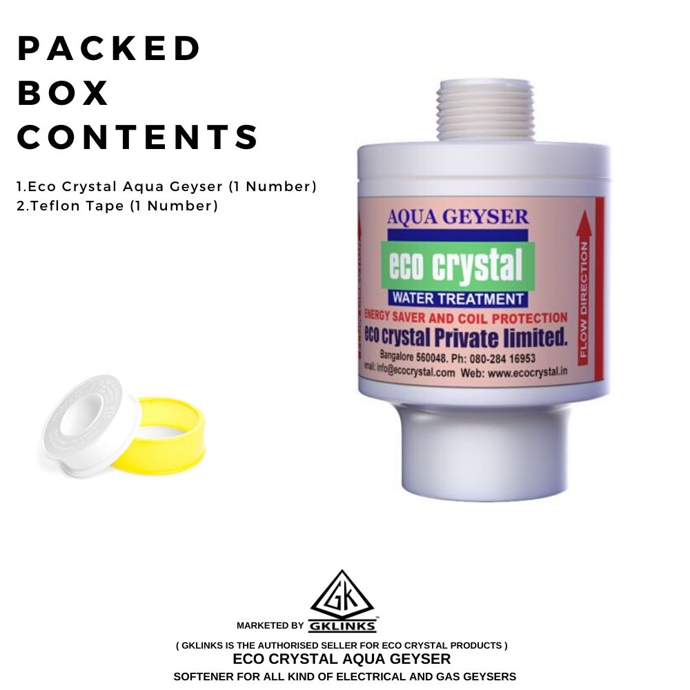 Eco Crystal Aqua Geyser Water Softener For All Branded Electerical & Gas Geysers - Image 2